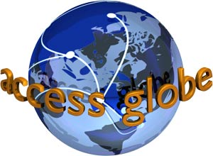 Access Globe Logo - The logo for the open source accessible 3D Opensim Viewer