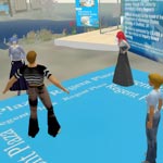 Students get accustomed to a virtual world