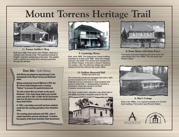 Historic plaque to be incorporated into proposed walking track