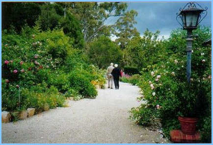 Walking in the gardens